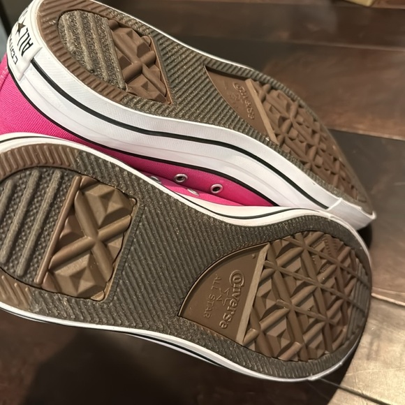 Converse unisex plastic pink sneakers NIB M10.5 W12.5 - Picture 7 of 8
